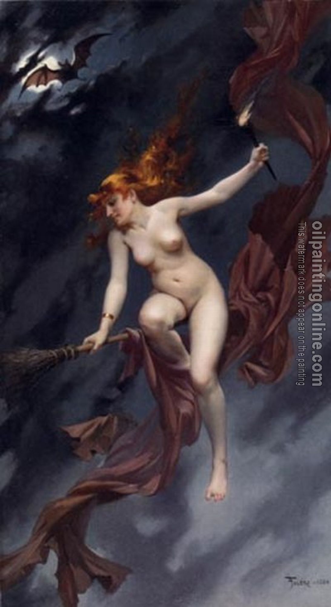 Falero, Luis Ricardo - A Fairy Under Starry Skies